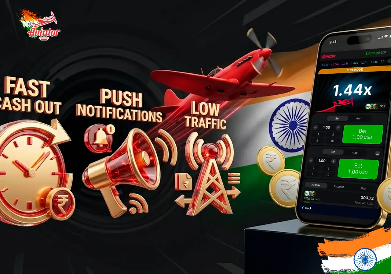 Main benefits of using the Aviator mobile app.